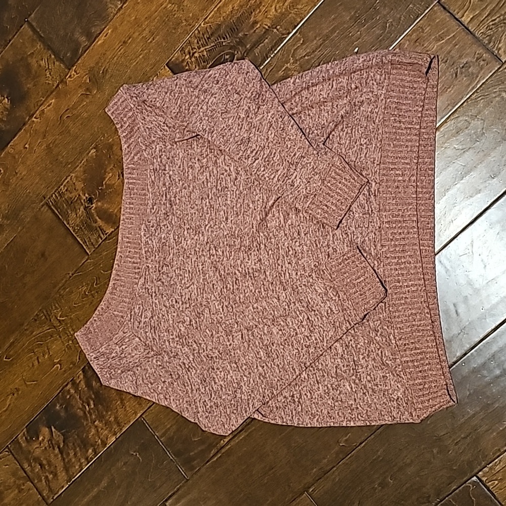 Torrid Sz 3 Cozy Pink Off-Shoulder Sweater NWOT